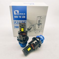 一体型 D2S LED ヘッドライト 爆光 D2R D4S D4R LEDバルブ 車検対応 55W 110W 12V車用 ポン付け 純正交換 キャンセラー内蔵 静音ファン付き 配線レス 6000k LED化 2個入りトヨタ ホンダ スズキ マツダ ダイハツ