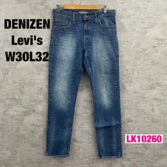 DENIZEN Levi's208TM ブルー レギュラーテーパード ジップフライ デニム パンツ ジーパン W30L32 実寸W30in 赤タブ 36682-0009 リーバイス 古着 LK10260
