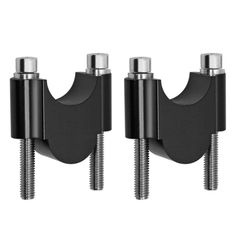 バイク 30mm アップ ハンドルポスト ハンドル スペーサー バーライザー 汎用 Yuumo+ 2個セット φ28mm 28.6mm ブラック