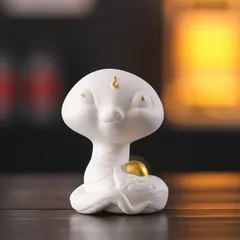 蛇 巳年 グッズ 干支 ヘビ ホワイト 白 金色 ゴールド 置物 オブジェ 開運 厄除け 財運 運気アップ リビング インテリア 瞑想 禅 幸運 開運 浄化 幸運