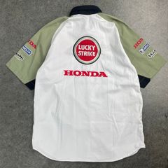 F1 HONDA LUCKY STRIKE Racing S/S Work Shirt ホンダ ラッキー