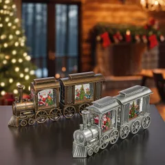 クリスマス きかんしゃ ウォーターグローブ 2種類のサムネイル