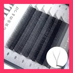 【スタッフおすすめ！】Musegetes Eyelash まつ毛エクステ専用 フェイクミンクラッシュ 軽い 柔らかい まつげエクステ 特製Y型 太さ0.05カール C 長さ 8-12mm混合 黒色 ブラック EE-120