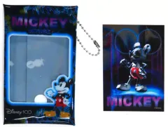 【中古】収納・携帯用アイテム ミッキーマウス クリアケース＆カードセット 「Happyくじ ディズニー100」 F賞