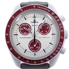 スウォッチ OMEGA × Swatch ミッショントゥプルート クロノグラフ クォーツ メンズ 腕時計 純正ベルト SO33M101