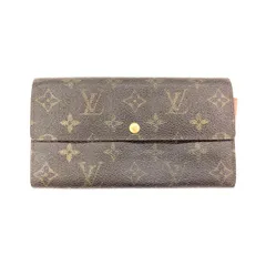 〇〇LOUIS VUITTON ルイヴィトン モノグラム ポシェット ポルト モネ クレディ 二つ折り長財布  M61725 ブラウン