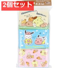 물에 흘릴 수 있는 포켓 티슈 포차코·뽀뽀무푸딩×카피바라씨 16장(8조)×9개입 2개 세트 정리 판매