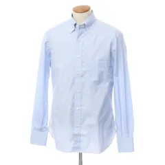 【中古】イザイア ISAIA コットン ボタンダウン ドレスシャツ ライトブルーxホワイト【サイズ40】【メンズ】のサムネイル