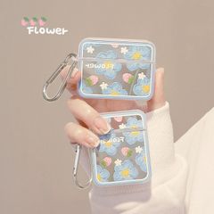 花柄 AirPodsケース ワイヤレス対応 Airpods Proケース 収納ケース イヤホンカバー ケース イヤホン AirPods Pro 2 第2世代 第3世代 第4世代xzzhang208