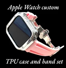 Sp カスタム セット アップルウォッチバンド ラバーベルト Apple Watch カバー ケース メンズ レディース 38mm 40mm 41mm  42mm44mm45mm46mm49mm
キラキラ　極艶コーティング　シリコンバンド