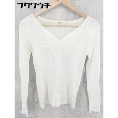 ◇ FREAK'S STORE フリークスストア リブニット 長袖 セーター サイズF ホワイト系 レディース 【中古】 【1002802516382】