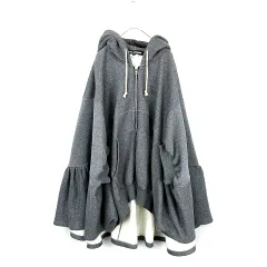 ジュンヤワタナベ JUNYA WATANABE 23AW 裏起毛ジップアップ ポンチョ風パーカー フーディ ジャケット グレーM JL-009のサムネイル