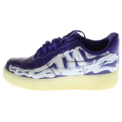 NIKE (ナイキ) AIR FORCE 1 07 SKELETON QS CU8067-500 エアフォース1スケルトン ローカットスニーカー パープル US6/24cm CU8067-500 レディース