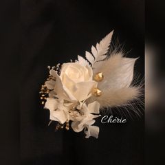 133【コサージュ】入園式　入学式　ドライフラワー　プリザーブドフラワー　上品