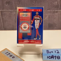 2019-20 Panini Contenders Optic John Wall 68/99 Washington Wizards Season Ticket insert Blue Prizm Parallel カード