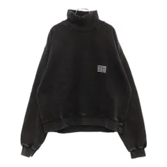 ALEXANDER WANG (アレキサンダーワン) ハイネック スウェット トレーナー ロゴプリント UCC3221538 ブラックのサムネイル