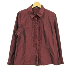 レリアン 長袖シャツ 大きいサイズ トップス レディース 13+サイズ ブラウン系 Leilian 【中古】