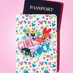 ☆輸入☆パワーパフガールズ　powerpuff girls パスポートケース　白