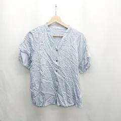 ◇ ⊂ BEAUTY & YOUTH UNITED ARROWS ハイネック 半袖 シャツ サイズ表記なし ライトブルー レディース E  【1502030022285】