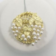 svあこや真珠ブローチ