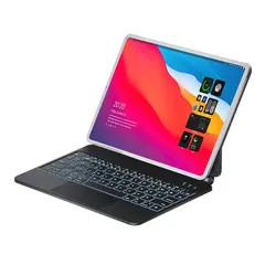 マジックキーボード MBODMI 2024 iPad Air6(M2) 11inch対応スマートキーボード iPad Air4/5 10.9インチ通用 iPad Pro 11インチ スマートキーボード トラックパッド搭載 磁気吸着 7色バックライト付き 日