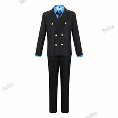 ONE PIECE ヴィンスモーク・サンジ （Vinsmoke Sanji）ワンピース cos服 山治香吉士 イエロー、ブルースーツ男装コスプレスーツ二次元cos衣装 コス服 アニメ コスチューム Cosplay イベント パーティー 変装