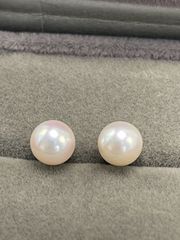 新品　K18YG　アコヤ　パール  ピアス　7ミリ　シンプル　上品　　あこやパール【E4552306130062】