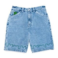 【2025SS】MAGICAL MOSH MISFITS マジカルモッシュミスフィッツ MxMxM DORODORO & DOKURO PAINTER DENIM SHORTS PANTS (BLUE) ペインター デニム ショーツ ショートパンツ