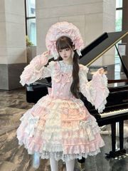 桜恋 doll クラシックロリータドレス JSK リボンロリィタ 甘ロリ