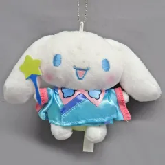 【中古】キーホルダー シナモロール ぬいぐるみチャーム 「Happyくじ Sanrio characters HANABI 2024」 ぬいぐるみチャーム賞