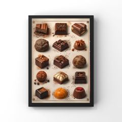 カフェ アート スウィートカカオインプレッションズ11 デジタルアート フォト ポスター A4 サイズ チョコ チョコレート  アートパネル アートポスター デコ モダン レトロ
