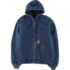 古着 80~90年代 カーハート Carhartt アクティブジャケット デニムパーカー USA製 メンズM相当 ヴィンテージ/evb010920