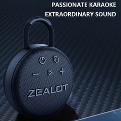 新品未開封 ZEALOT ワイヤレススピーカー 本体 ブラック - メルカリ