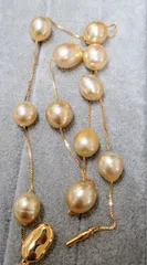 オーダー品♡SOGO♡百貨店購入♡k18WG♡南洋真珠♡ステーションロングネック オーダー品♡SOGO♡百貨店購入♡k18WG♡南洋真珠♡ステーション