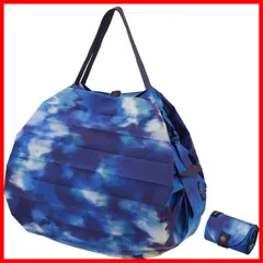 エコバッグ シュパット Sea) (100％リサイクル生地使用/一気にたためる) the of (Jewels M 折りたたみ コンパクトバッグ Shupatto [マーナ]