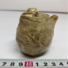 2650 文房四宝書道具 備前焼 唐獅子文 水滴 - メルカリ