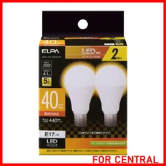 【特価商品】エルパ(ELPA) LED電球ミニクリプトン形 E17 電球色相当 屋内用 2個入 LDA4L-G-E17-G4104-2P