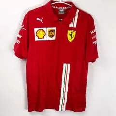 プーマ スクーデリア フェラーリ チーム ポロシャツ 2020 USサイズM 763032-01 メンズ PUMA