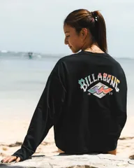 2025春夏 新品【BILLABONG/ビラボン】【水陸両用】MORFY SUNSET ARCH LS TEE RASH 長袖ラッシュガード BLK レディース BF013857