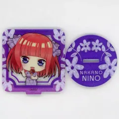【中古】アクリルスタンド・アクリルパネル 中野二乃(ラメ入り) 「五等分の花嫁∬ キャンペーン 2021 in セガ トレーディングミニキャラアクリルスタンド 2021 Summer Vacation! ver.」