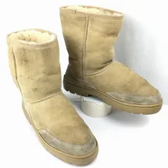 UGG　アグ　ムートンブーツ　サイズW8　25.0　キャメル　茶　管No.Z17<sale>
