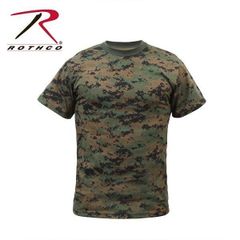 Tシャツ 半袖 ROTHCO ロスコ 迷彩柄 ウッドランド・カモフラージュ USA アメリカ直輸入 ミリタリー 6494 送料無料
