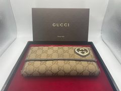 GUCCI　 グッチ　長財布　GGキャンバス　ラブリーハート