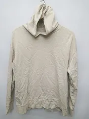 ◇ MUJI 無印良品 シンプル 無地 長袖 プルオーバー パーカー サイズM ベージュ レディース メンズ P  【1408200004801】