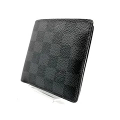 【 美品 】LOUIS VUITTON　ルイヴィトン　ダミエ　グラフィット　ポルトフォイユマルコ　二つ折り　折財布