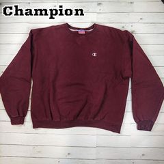 Champion/チャンピオン スウェット Vガゼット ロゴ刺繍 エンジ色 XL