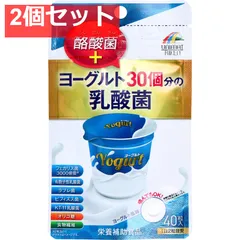ヨーグルト30個分の乳酸菌+酪酸菌 200mg×40粒 2個セット まとめ売り