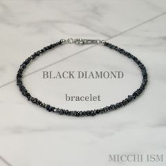 K10WG ブラックスピネル ブレスレット 0.3ct 0.1ct - メルカリ