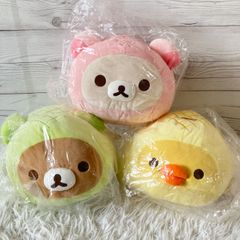 신품 미사용 미개봉 리락쿠마 리락쿠마 베이커리 떡 떡 멜론 빵 인형 BIG 3 종 세트 3R