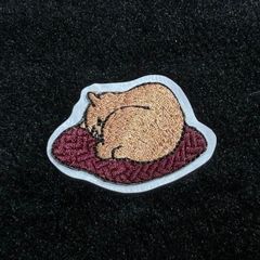 ★刺繍シール／ステッカー　ワッペン★　猫飼好五十三疋（みょうかいこうごじゅうさんびき）　見附（みつけ）　1枚